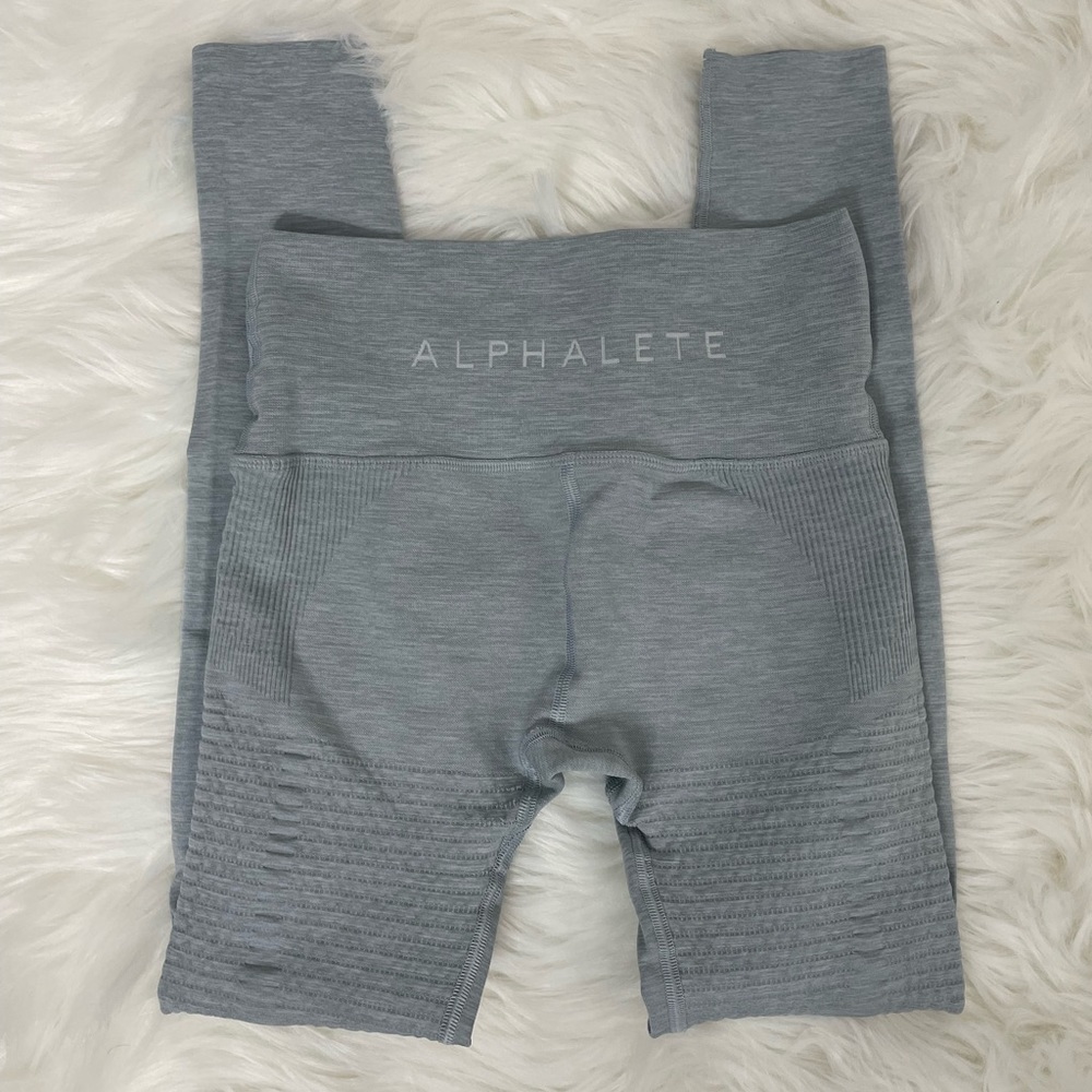 Alphalete light gray halo leggings